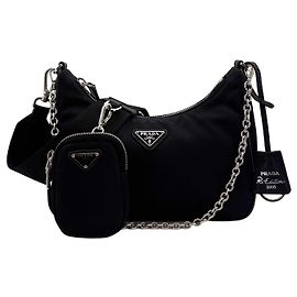 Prada Borsa a tracolla Reedition Re-Nylon Black