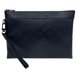 Louis Vuitton Pochette To Go Strap Clutch Bag Monogram Shadow