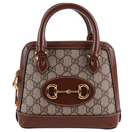 Gucci Borsa a tracolla piccola Horsebit marrone