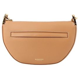Burberry Mini borsa a tracolla Olympea in pelle con catena dorata