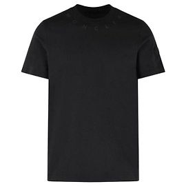 Moncler T-shirt girocollo con logo ricamato
