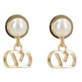 Valentino Orecchini perle Logo Signature