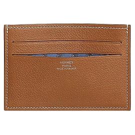 Hermès Citizen Twill Card Holder Men's Wallet Gold