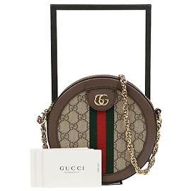 Gucci Borsa a tracolla mini rotonda Ophidia GG da donna
