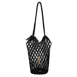 Autre Marque Borsa Tote grande in crochet Cassandra Monogram color oro GAAFU