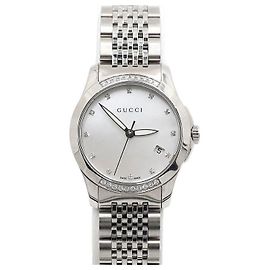 Gucci Mother-of-Pearl Dial Bezel Diamond G-Timeless Quartz Women's Watch
