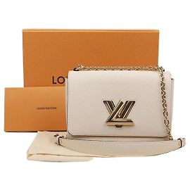 Louis Vuitton Bolso de hombro Twist Epi MM Beige