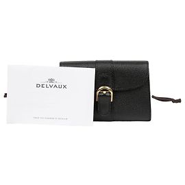 Delvaux Brient Kartenetui braunes Leder