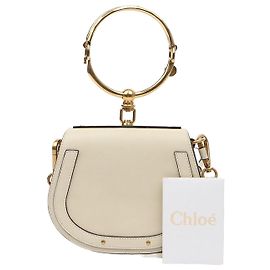 Chloé Picca borsa a spalla tote bianca
