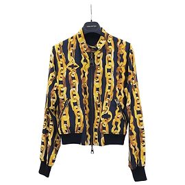 Louis Vuitton Bomberjacke mit Monogramm-Kettenprint