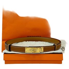 Hermès Kelly Gürtel Gold Epsom