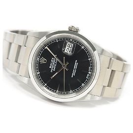 ROLEX Datejust quadrante nero 16200 serie P Uomo