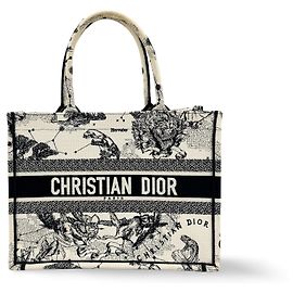 Christian Dior Book Embroidered Canvas Medium