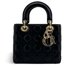 Christian Dior Vintage Lady Dior Cannage Quilt Lambskin Mini