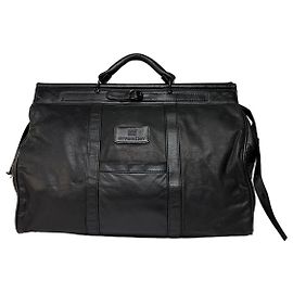Borsa a mano strutturata in pelle Vintage Givenchy con manico superiore Fine anni '70 Nero