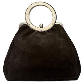 Borsa strutturata Vintage Marni con manico Black Silver