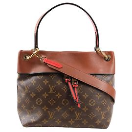Louis Vuitton Monogram Tuileries Besace Borsa a mano 2Way in Brown x Red M43157