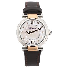 Chopard Imperiale 388563-6013 4064715 SS AT Uhr mit weißem Perlmutt-Zifferblatt