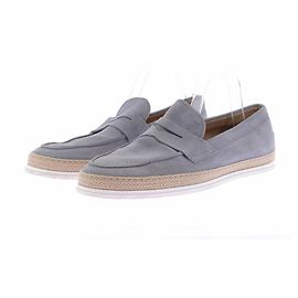 Tod's Mocassini in camoscio grigio blu