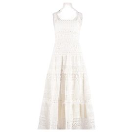 Maje Vestido de algodão branco
