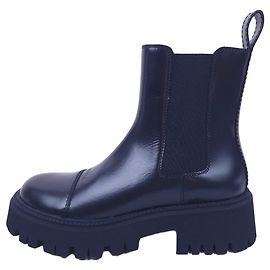 Balenciaga Tractor Chelsea Boots Pelle Nera Uomo T42 Nuove
