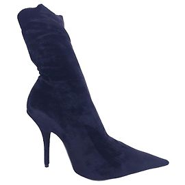 Balenciaga Knife Bootie 110 Velluto Nero T38 Nuove