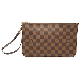 Louis Vuitton Brown Damier Ebene Neverfull Pochette