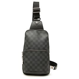 Louis Vuitton Black Damier Graphite Avenue Sling