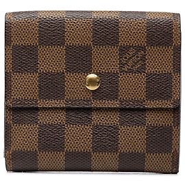 Louis Vuitton Brown Damier Ebene Portefeuille Elise Wallet