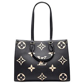 Louis Vuitton Black Bicolor Monogram Empreinte Giant Onthego MM