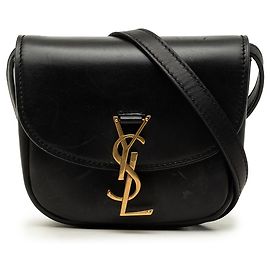 Autre Marque Saint Laurent Black Small Leather Monogram Kaia Crossbody