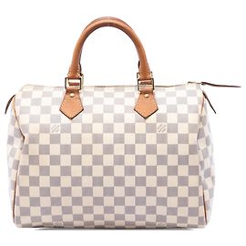 Louis Vuitton White Damier Azur Speedy 30