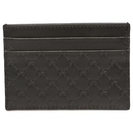 Gucci Black Microguccissima Kartenetui