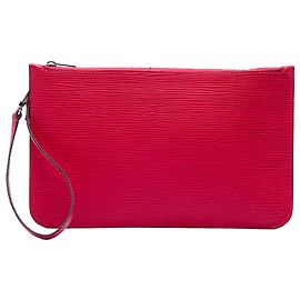 Pouch Louis Vuitton Red Epi Neverfull