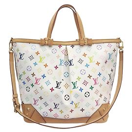 Sac à épaule Louis Vuitton Charlene Monogram Multicolor Blanc