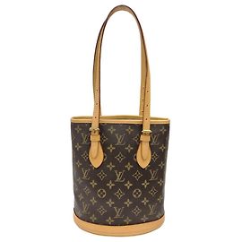 Louis Vuitton Bucket PM M42238 Monogram Shoulder Bag