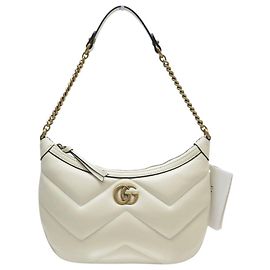 NUOVO BORSA GUCCI MARMONT GG CHEVRON 777263 IN PELLE MATELASSÉ HOBO BAG