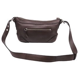 Coach East West Crossbody-Tasche aus braunem Leder