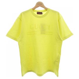 Gucci T-Shirt aus Baumwolle Gelb
