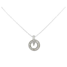 Autre Marque Collana in oro bianco Au750 e diamanti