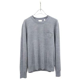Burberry Wollpullover mit gesticktem Eichenlaub-Wappen