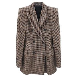 Balenciaga Blazer de Lã com Padrão Pied-de-Poule