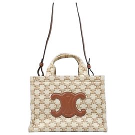 Céline Borsa Small Cabas Triomphe in tela