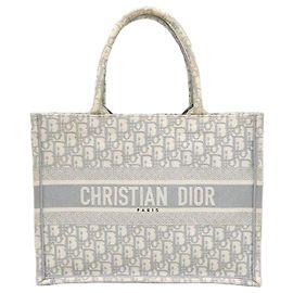 Dior Borsa Book Tote Oblique Grigia Medium