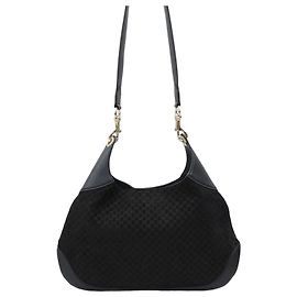 Gucci Große Schultertasche aus Wildleder