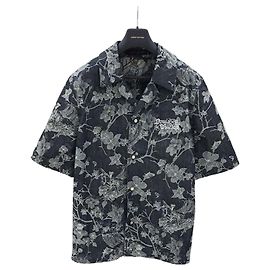Louis Vuitton Jacquard Denim Kurzarmhemd XL