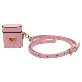 Prada Custodia AirPods in Saffiano Rosa