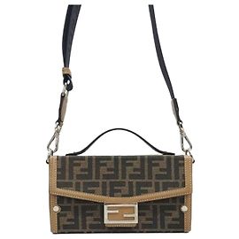 Fendi Borsa Baguette FF Jacquard Soft Trunk