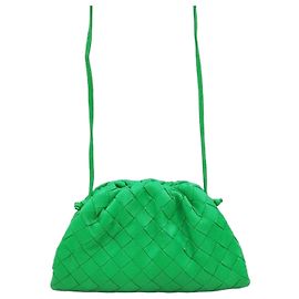 Bottega Veneta Mini Bolsa de Ombro Pochete Verde