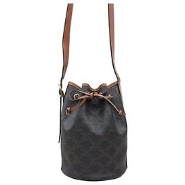 Céline Bolso bucket pequeño de lona